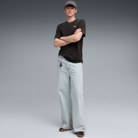 Koszulka męska Puma Ess Elevated Relaxed Wash Tee czarna (688048 01)
