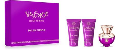 Versace Pour Femme Dylan Purple żel pod prysznic 50ml + balsam do ciała 50ml + woda perfumowana - 50ml