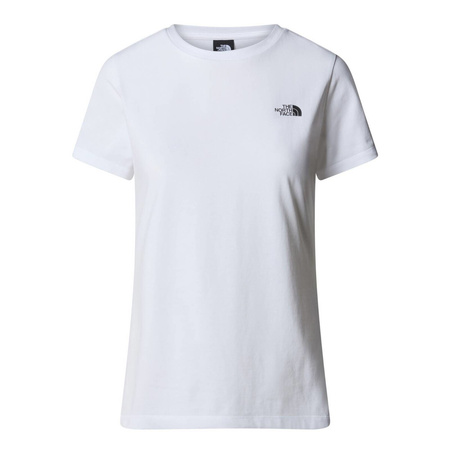 Koszulka sportowa damska The North Face W S/S Simple Dome Slim t-shirt biała (NF0A87NHFN4)