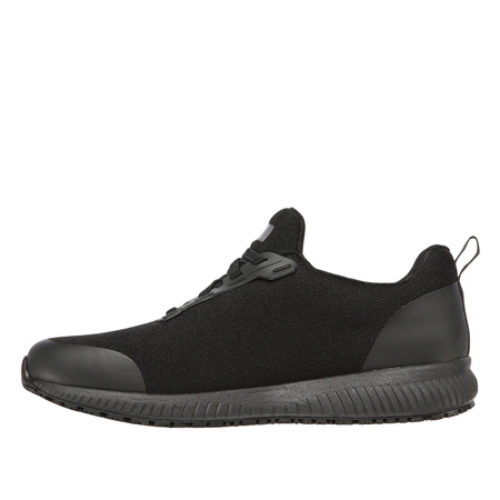 Wyprzedaż - Buty sportowe męskie antypoślizgowe Skechers Work Relaxed Fit Squad SR Myton czarne (200051EC-BLK)