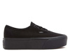 Trampki damskie VANS UA AUTHENTIC STACKFORM BLACK/BLACK klasyczne na platformie czarne (VN0A5KXXBKA)