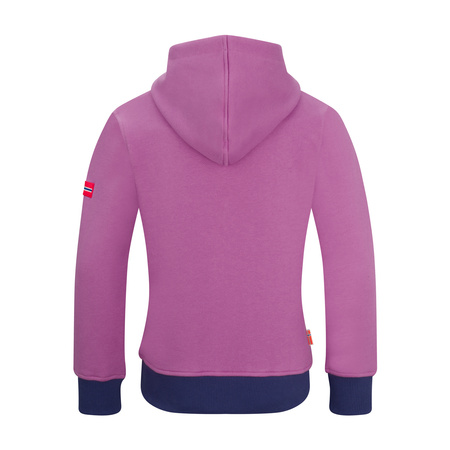 Bluza z kapturem dziecięca dla chłopca/dziewczynki Trollkids Kids Troll Sweater mallow pink/violet blue (138-242)