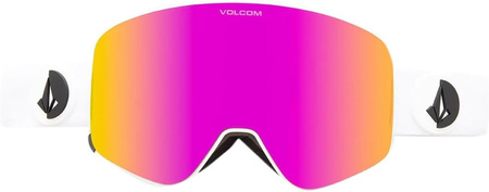 Gogle snowboardowe Volcom ODYSSEY MATTE WHITE/PINK CHROME (VG0422301)