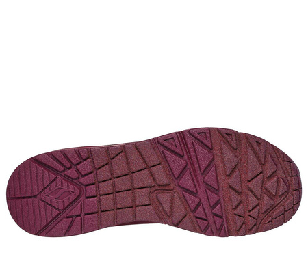 Buty sportowe damskie Skechers Uno Stand On Air sneakersy do kostki bordowe (73690-PLUM)