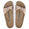 Klapki Birkenstock Madrid damskie Birko-Flor Narrow Copper na wąską stopę złoty róż (1023927)