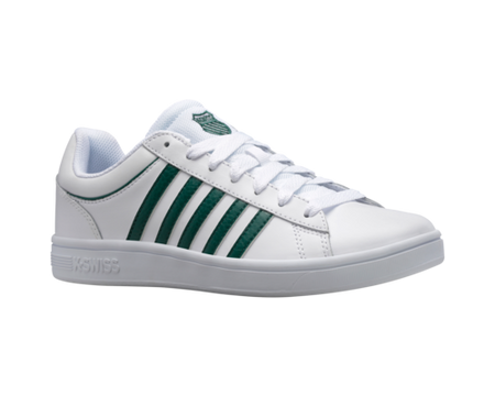 Męskie sneakersy K-Swiss COURT WINSTON WHITE/POSY GREEN-M (06154-942-M)