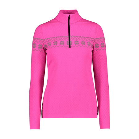 Bluza sportowa damska CMP Woman Sweat Knitted golf narciarski różowy (7H96146/H924)