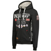 Bluza rozpinana męska Geographical Norway Gafont Men 007 z kapturem czarna (WW6208H/GN/Black)