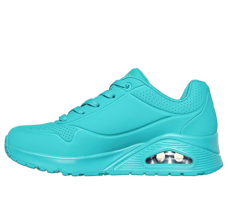 Buty sportowe damskie Skechers Uno Stand On Air sneakersy zielone (73690-TURQ)