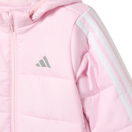 Kurtka dla dzieci adidas Essentials 3-Stripes różowa (JW2442)