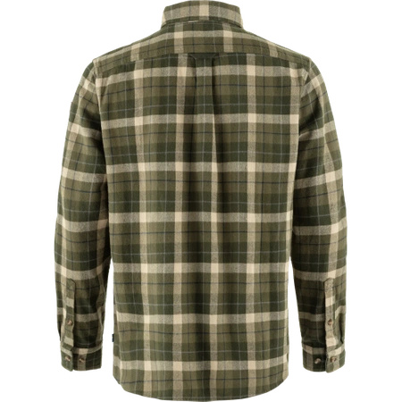 Koszula z długim rękawem męska Fjällräven Värmland Heavy Flannel Shirt M Green-Deep Forest (F88398-620-662)