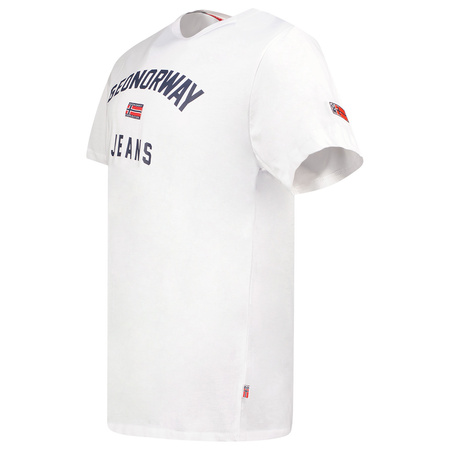 T-Shirt Geographical Norway JASSIER MEN 254 biały męska (SY1361H/GN-White)