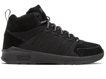 Sneakersy męskie K-Swiss Vista Trainer MID WNT zamszowe buty sportowe czarne (07145-010-M)