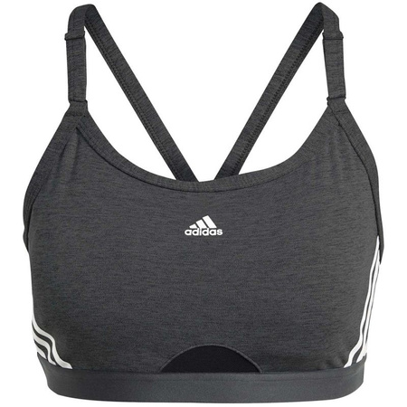 Stanik sportowy adidas Aeroreact Training Light-Support 3-Stripes Bra W (HC7870)