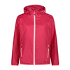 Wyprzedaż - Kurtka przeciwdeszczowa z kapturem damska CMP Woman Jacket Rain Fix Hood lekka czerwona (3X53256-37CC)