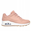Wyprzedaż - Sneakersy damskie różowe Skechers Uno Stand On Air lifestylowe sportowe różowe (73690-ROS)
