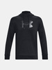 Wyprzedaż - Bluza sportowa męska Under Armour UA Armour Fleece Big Logo HD z kapturem czarna (1379743-001)