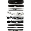 Gumki do włosów Nike Mixed Ponytail Holders 9 szt. czarno-białe (N0003537036OS)