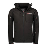 Kurtka softshell męska Geographical Norway TUNAR MEN GN 009 BS3 + BS4 wiatroszczelna czarna (SR274H-GN-BLACK)