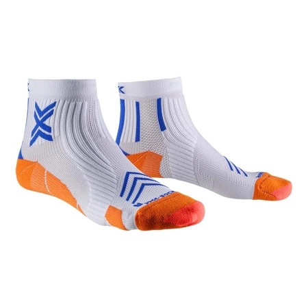 Skarpety X-Socks Run Expert Ankle U Biało-Pomarańczowe (XS-R7XPS24M-W072)