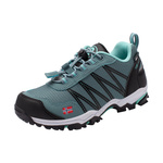 Wodoodporne buty turystyczne dziecięce dla chłopca/dziewczynki Trollkids Kids Trolltunga Hiker Low glacier green/teal (155-319)