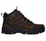 Buty trekkingowe męskie brązowe Skechers Relaxed Fit Relment Traven (65529-CDB)