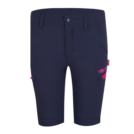 Spodnie zapinane na zamek dziecięce dla chłopca/dziewczynki Trollkids Kids Kjerag Zip-Off Pants navy/magenta (177-114)