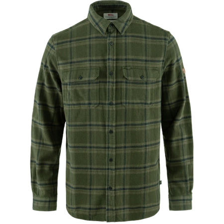 Koszula z długim rękawem męska Fjällräven Övik Heavy Flannel Shirt M Deep Forest-Laurel Green (F82978-662-625)