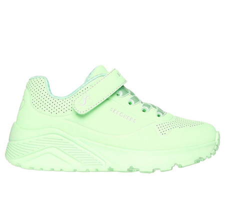 Wyprzedaż - Buty sportowe dziecięce Skechers UNO LITE sneakersy lifstylowe zielone (310451L-LTGR)