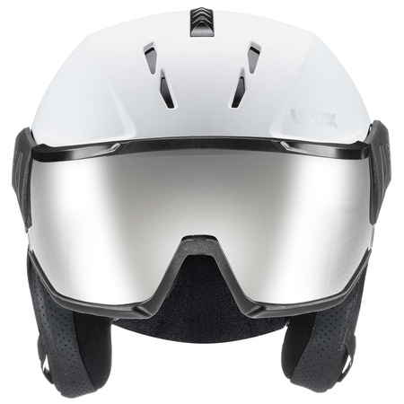 Kask narciarski damski/męski Uvex Instinct Visor snowboardowy sportowy biały (56/6/260/50)