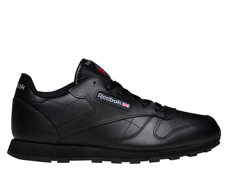Wyprzedaż - Buty sportowe damskie skórzane czarne Reebok Classic Leather (50149)