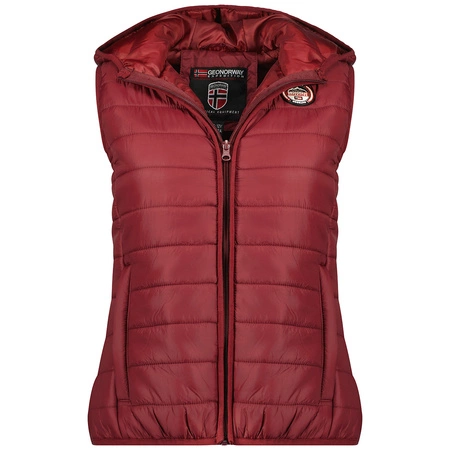 Bezrękawnik Geographical Norway VATIKA HOOD EO GIRL 233 bordowy dla dziweczynki (WW2008E/GNO-Burgundy)