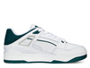 Buty sportowe Puma SLIPSTREAM PUMA WHITE-VARSITY GREEN skórzane z zielonymi akcentami białe (38854903)