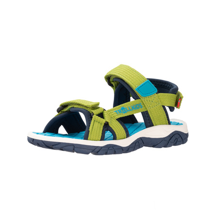 Sandały sportowe dziecięce dla chłopca/dziewczynki Trollkids Kids Oslofjord Sandal kiwi/mystic blue  (268-346)