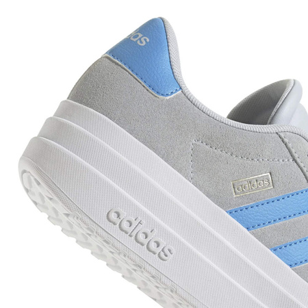 Sneakersy młodzieżowe ADIDAS VL COURT BOLD J buty sportowe zamszowe szare (IH8033)