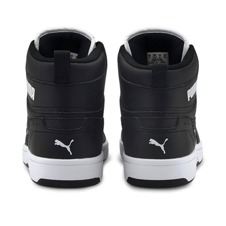 Sneakersy młodzieżowe wysokie Puma Rebound JOY Jr junior czarne (374687-01)