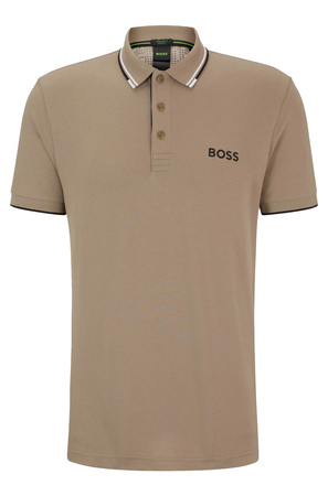 Koszulka Polo Boss Paddy Pro Light/Pastel Green regular fit beżowa (50469102-334)