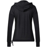 Bluza z długim rękawem damska SUPER.NATURAL Funnel Hoodie czarna (SNW004990/872)
