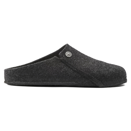 Kapcie męskie/damskie Birkenstock Zermatt Cozy Home Anthracite z wełnianego filcu regular szerokie (1014938)