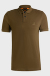 Wyprzedaż - Koszulka Polo męska BOSS Passenger VERDE slim fit brązowa (50507803-368)