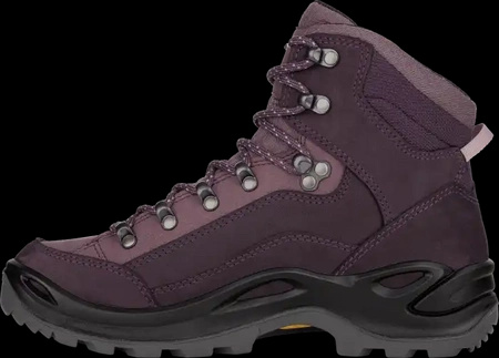 Buty trekkingowe damskie Lowa RENEGADE GTX MID Ws prune/mauve Gore-Tex nieprzemakalne skórzane fioletowe (320945 5534)