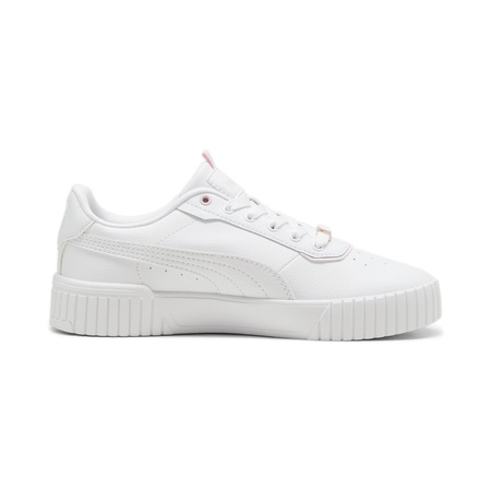 Wyprzedaż - Buty sportowe damskie Puma Carina 2.0 Lux sneakersy skórzane białe (395017-05)