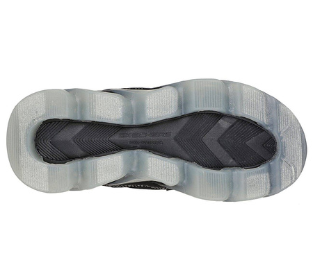Wyprzedaż - Buty sportowe dziecięce Skechers S-Lights Mega Surge lampki led w podeszwie czarne (400131L-BKRD)