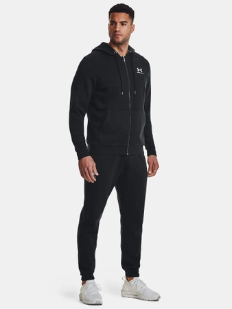 Bluza rozpinana męska Under Armour Essential Fleece Full-Zip sportowa czarna (1373881-001)