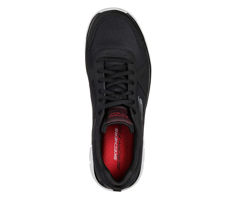 Wyprzedaż - Buty treningowe męskie Skechers Track sneakersy czarno-białe (52631-BKRD)