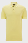 Koszulka męska Polo BOSS Prime Bright Yellow regular fit żółta (50507813-737)