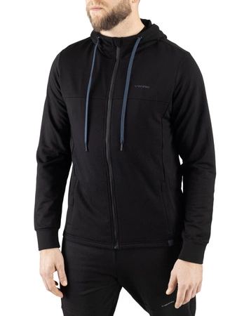 Wyprzedaż - Męska bluza z bambusa Viking Lonetree Hoodie Bamboo Man czarna (730/25/9444/0900)