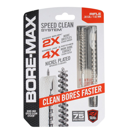 Real Avid - Zestaw do czyszczenia broni Bore Max Speed Clean System - .30/.308/7.62 mm (AVBMSET30)