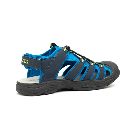 Sandały sportowe dziecięce dla chłopca/dziewczynki Trollkids Kids Kvalvika Sandal navy/viper green (194-100)