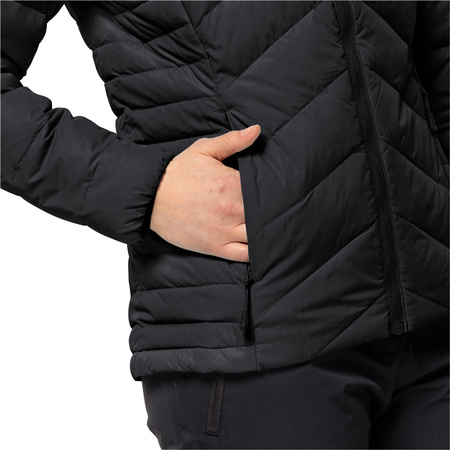 Kurtka damska zimowa puchowa Jack Wolfskin Tundra Down Hoody czarna (1206642_6000)